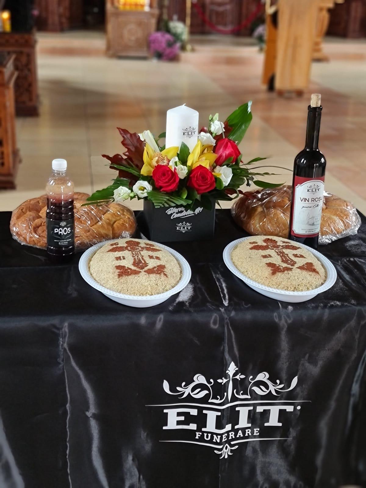 Masă de pomenire Elit Funerare în biserică